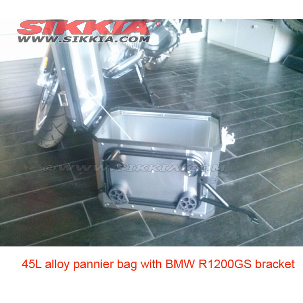 45L ALLOY PANNIER CASE WITH BMW R1200GS BRACKET